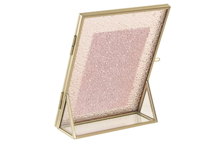 DKD Home Decor Marco de Fotos 10x15 Cristal Metal Rosa y Dorado DKD Home Decor Marco de Fotos 10x15 Cristal Metal Rosa y Dorado
