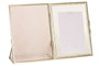 DKD Home Decor Marco de Fotos 10x15 Cristal Metal Rosa y Dorado