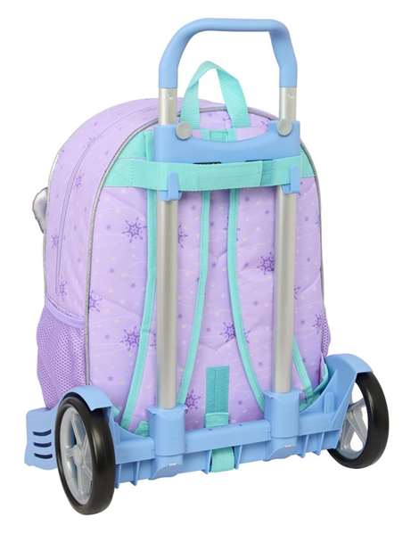 Mochila Escolar con Ruedas Frozen Spirit Lila 33 x 42 x 14 cm