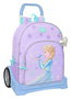Mochila Escolar con Ruedas Frozen Spirit Lila 33 x 42 x 14 cm
