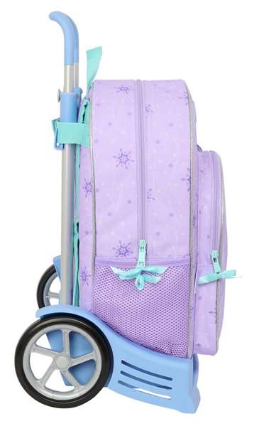 Mochila Escolar con Ruedas Frozen Spirit Lila 33 x 42 x 14 cm