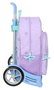 Mochila Escolar con Ruedas Frozen Spirit Lila 33 x 42 x 14 cm