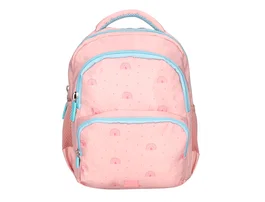 Liderpapel Mochila Escolar Multibolsillo Infantil Rosa Rainbows 350x110x270 mm