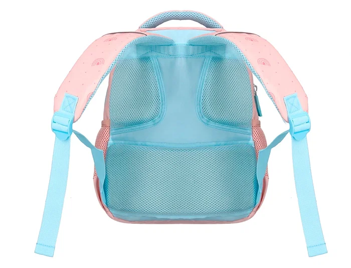 Liderpapel Mochila Escolar Multibolsillo Infantil Rosa Rainbows 350x110x270 mm