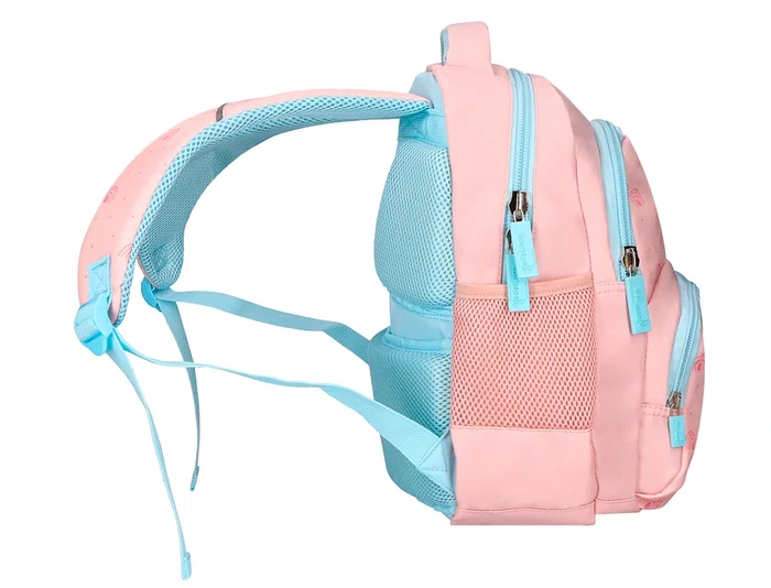 Liderpapel Mochila Escolar Multibolsillo Infantil Rosa Rainbows 350x110x270 mm