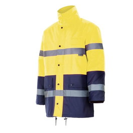 Velilla Parka Alta Visibilidad Bicolor Marino/Amarillo Fluor Talla S-XXL Modelo 166