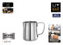 Inde Lechera Inox 330 ml My Bar - Capacidad 330 ml, Dimensiones 7,4 cm (Ancho) x 8,8 cm (Alto) x 10 cm (Largo) (24 Unidades)