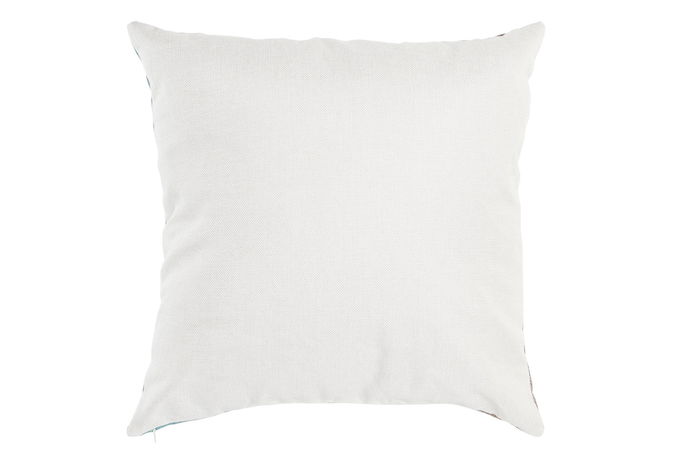 DKD Home Decor Cojin Mediterraneo Multicolor de Algodon y Lino 50 x 50 x 12 cm (4 Unidades)