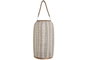 DKD Home Decor Portavelas de Bambú y Lino Asa Natural Crudo