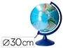 Liderpapel Globo terráqueo con luz físico y político escribible diámetro 30 cm