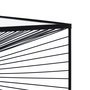 Mesa Centro Negro Metal-Cristal 80,50 X 80,50 X 38 cm