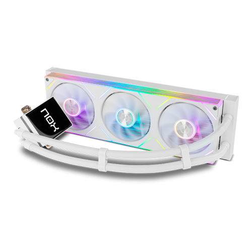 NOX Hummer M-360 LCD Kit Refrigeración Líquida 360mm ARGB Blanco