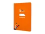 Liderpapel Cuaderno Espiral A5 Pautaguía Tapa Blanda 40 Hojas 75gr Cuadro Pautado 4mm Color Naranja