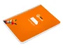 Liderpapel Cuaderno Espiral A5 Pautaguía Tapa Blanda 40 Hojas 75gr Cuadro Pautado 4mm Color Naranja