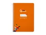 Liderpapel Cuaderno Espiral A5 Pautaguía Tapa Blanda 40 Hojas 75gr Cuadro Pautado 4mm Color Naranja