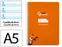Liderpapel Cuaderno Espiral A5 Pautaguía Tapa Blanda 40 Hojas 75gr Cuadro Pautado 4mm Color Naranja