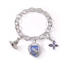 The Noble Collection Brazalete de Charms Lumos Colección Harry Potter, Chapado en Plata con Cristal