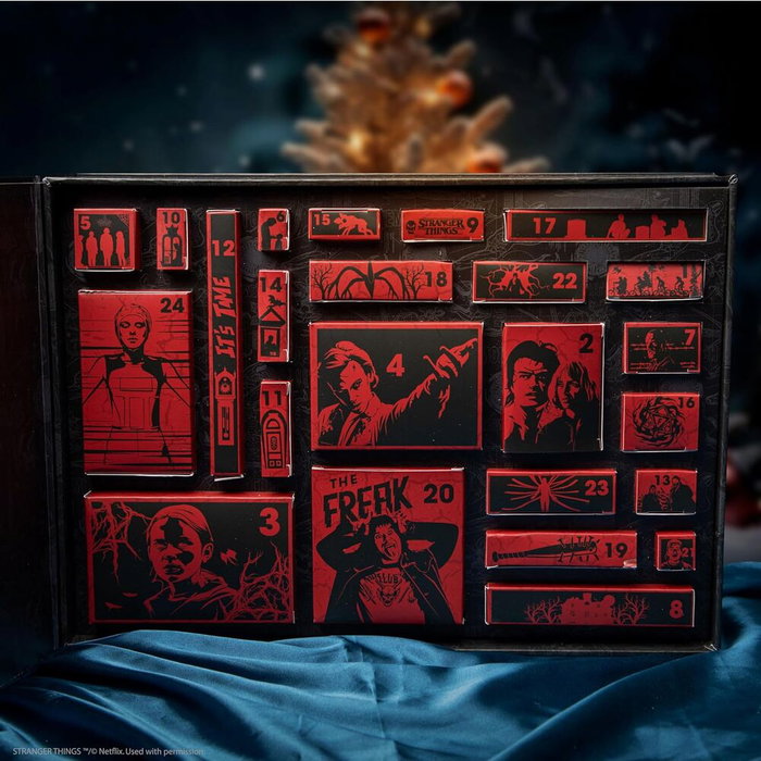CINEREPLICAS Calendario Adviento Stranger Things - 24 Regalos Extraordinarios Temáticos