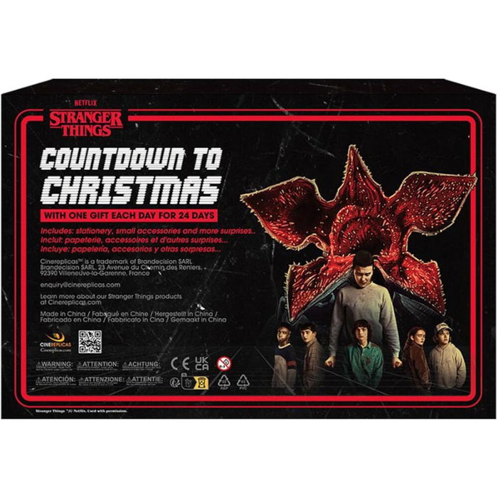 CINEREPLICAS Calendario Adviento Stranger Things - 24 Regalos Extraordinarios Temáticos