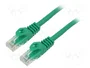 Lanberg Cable de Red Cat6 U/UTP 2m Verde RJ45