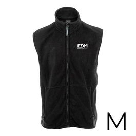 Edm Chaleco Forro Polar Fleece 280g/m² Negro Talla M Unisex 100% Poliéster