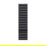 Apple Correa de eslabones magnética para Apple Watch Series 7 y posteriores (44mm, 45mm, 46mm, 49mm) - Negro, Poliéster reciclado, Tamaño M/L (MXY03ZM/A)