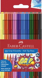 Rotulador Fibra Faber-Castell Grip 1553 Bolsa De 10