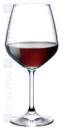 Bormioli Copa R. Restaurant Vi.Tin, Cristalería para Vino, 53 cl (0.53L), Altura 21.3 cm, Diámetro 9.8 cm, Borde Fino (Set de 6)