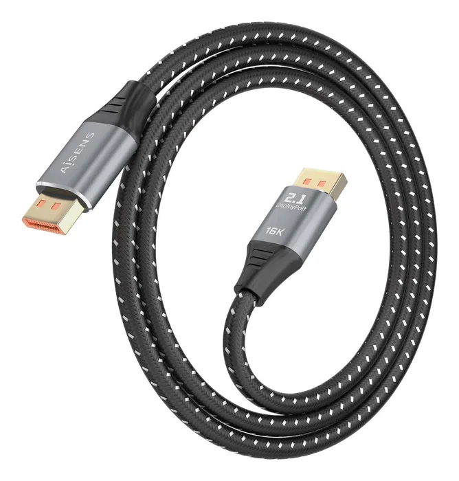 Aisens Cable DisplayPort 2.1 16K 80Gbps 1m Negro