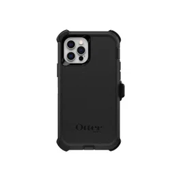 OtterBox Defender Series Carcasa Trasera Protectora Resistente para Apple iPhone 12 / iPhone 12 Pro - Negro, Policarbonato y Goma, MIL-STD-810G