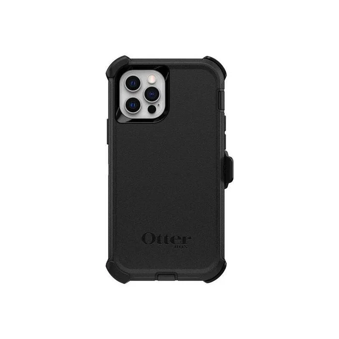 OtterBox Defender Series Carcasa Trasera Protectora Resistente para Apple iPhone 12 / iPhone 12 Pro - Negro, Policarbonato y Goma, MIL-STD-810G
