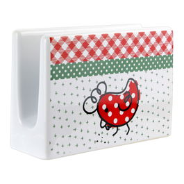 Totally Addict Porta Estropajo Cocotte (Gallina Grande, Tres Gallinas, Gallina Comiendo) Cerámica Cocina 12x4x8 cm