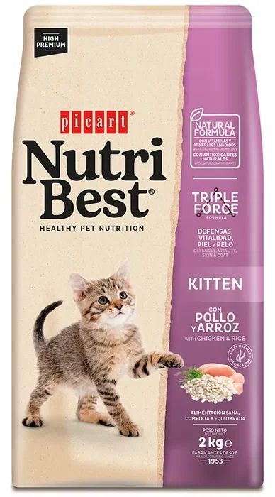 Picart Nutribest Cat Chicken Pienso para Gatos con Pollo 2 kg Picart Nutribest Cat Chicken Pienso para Gatos con Pollo 2 kg
