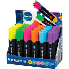 Marcador Fluor Centrum Expositor De 24