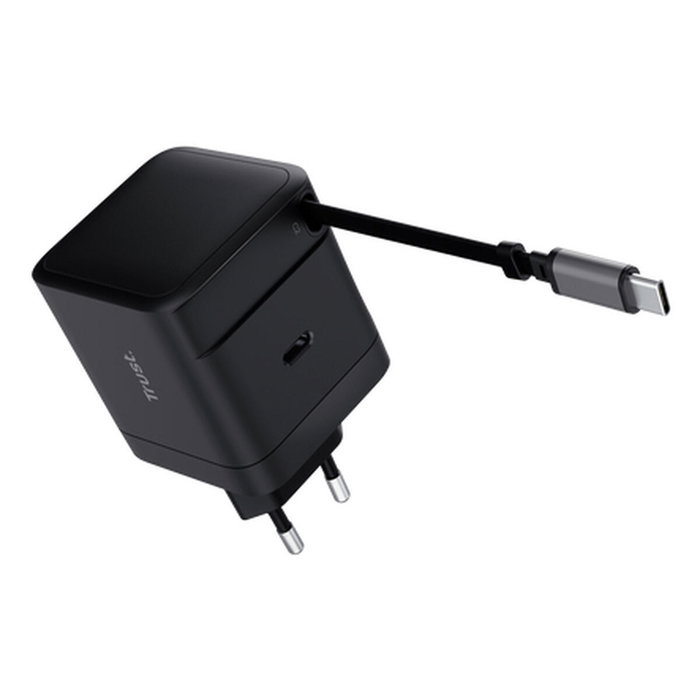 Cargador de pared trust maxo 65w 1xusb tipo-c incluye cable usb tipo-c retrÁctil 65w Cargador de pared trust maxo 65w 1xusb tipo-c incluye cable usb tipo-c retrÁctil 65w