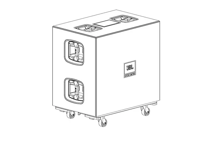 JBLPRO Cubierta y Tablón con Ruedas para Accesorios