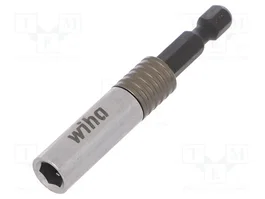 WIHA CentroFix Super Slim Punta de destornillador de 66 mm, HEX 1/4 pulgada