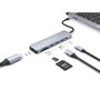 Conceptronic Hub USB-C 7 en 1 DONN19G Gris