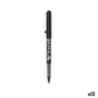 Pilot V-Ball Bolígrafos de Tinta Líquida Negro 0,7 mm (Set de 12)