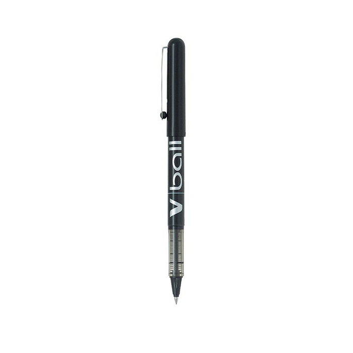 Pilot V-Ball Bolígrafos de Tinta Líquida Negro 0,7 mm (Set de 12) Pilot V-Ball Bolígrafos de Tinta Líquida Negro 0,7 mm (Set de 12)