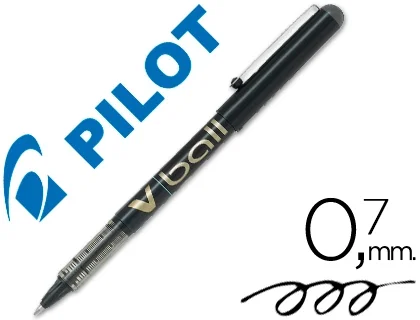 Pilot V-Ball Bolígrafos de Tinta Líquida Negro 0,7 mm (Set de 12) Pilot V-Ball Bolígrafos de Tinta Líquida Negro 0,7 mm (Set de 12)