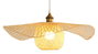 DKD Home Decor Lámpara Techo Balines Pamela Natural Bambú 55 x 55 x 19 cm