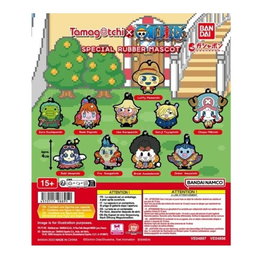 Bandai Set Gashapon Lote 40 Artículos One Piece x Tamagotchi Special Rubber Mascot
