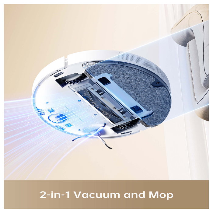 Dreame D10 Plus Gen 2 Robot Aspirador con Fregado, Base de Autovaciado 4L, WiFi, 6000Pa, 285 min, Blanco Dreame D10 Plus Gen 2 Robot Aspirador con Fregado, Base de Autovaciado 4L, WiFi, 6000Pa, 285 min, Blanco