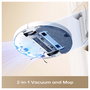 Dreame D10 Plus Gen 2 Robot Aspirador con Fregado, Base de Autovaciado 4L, WiFi, 6000Pa, 285 min, Blanco