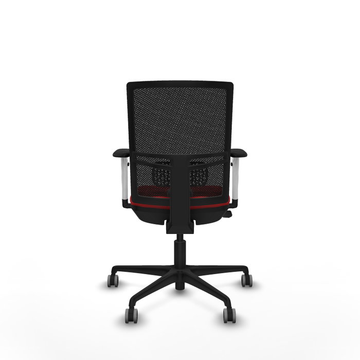 PIQUERAS Y CRESPO Silla de oficina Yunquera con mecanismo Sincro/Traslack, Rojo y Negro PIQUERAS Y CRESPO Silla de oficina Yunquera con mecanismo Sincro/Traslack, Rojo y Negro