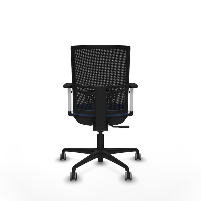 PIQUERAS Y CRESPO Silla de oficina Yunquera con mecanismo Sincro, Azul marino y Negro