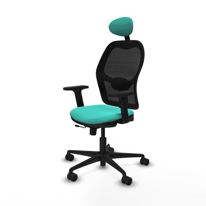 PIQUERAS Y CRESPO Silla de oficina Jorquera Turquesa y Negro PIQUERAS Y CRESPO Silla de oficina Jorquera Turquesa y Negro