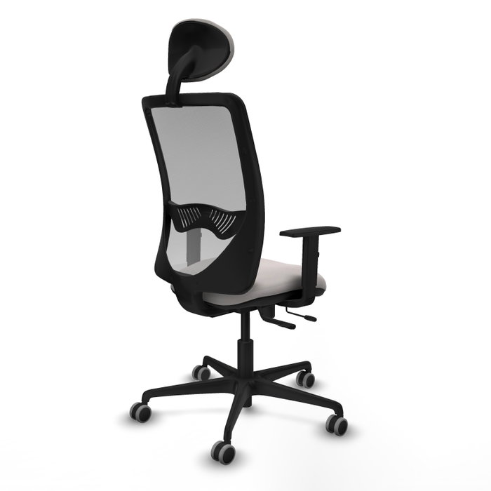 PIQUERAS Y CRESPO Silla de oficina Zulema con mecanismo Sincro/Traslack Blanco y Gris PIQUERAS Y CRESPO Silla de oficina Zulema con mecanismo Sincro/Traslack Blanco y Gris