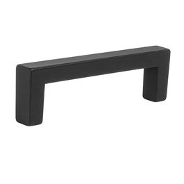 HERRAJES ALK Tirador Zamak Evan Distancia 96 Negro Mate